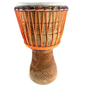 ghana djembe with orange rope